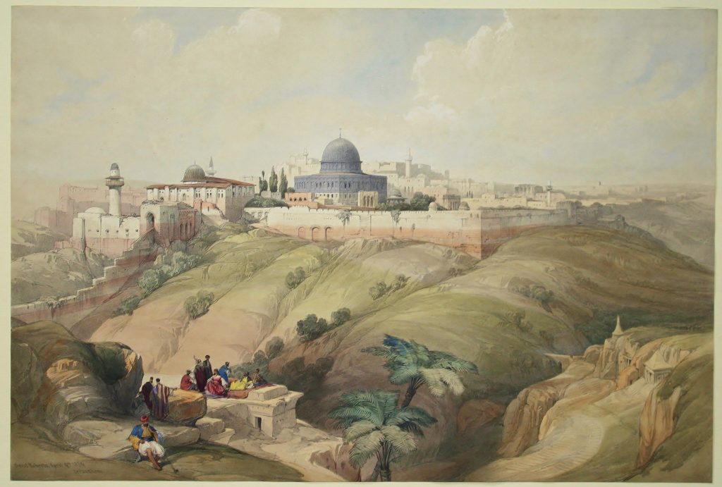 דייויד רוברטס, "ירושלים, העיר העתיקה", הדפס, 1839